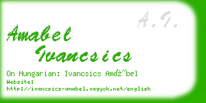 amabel ivancsics business card